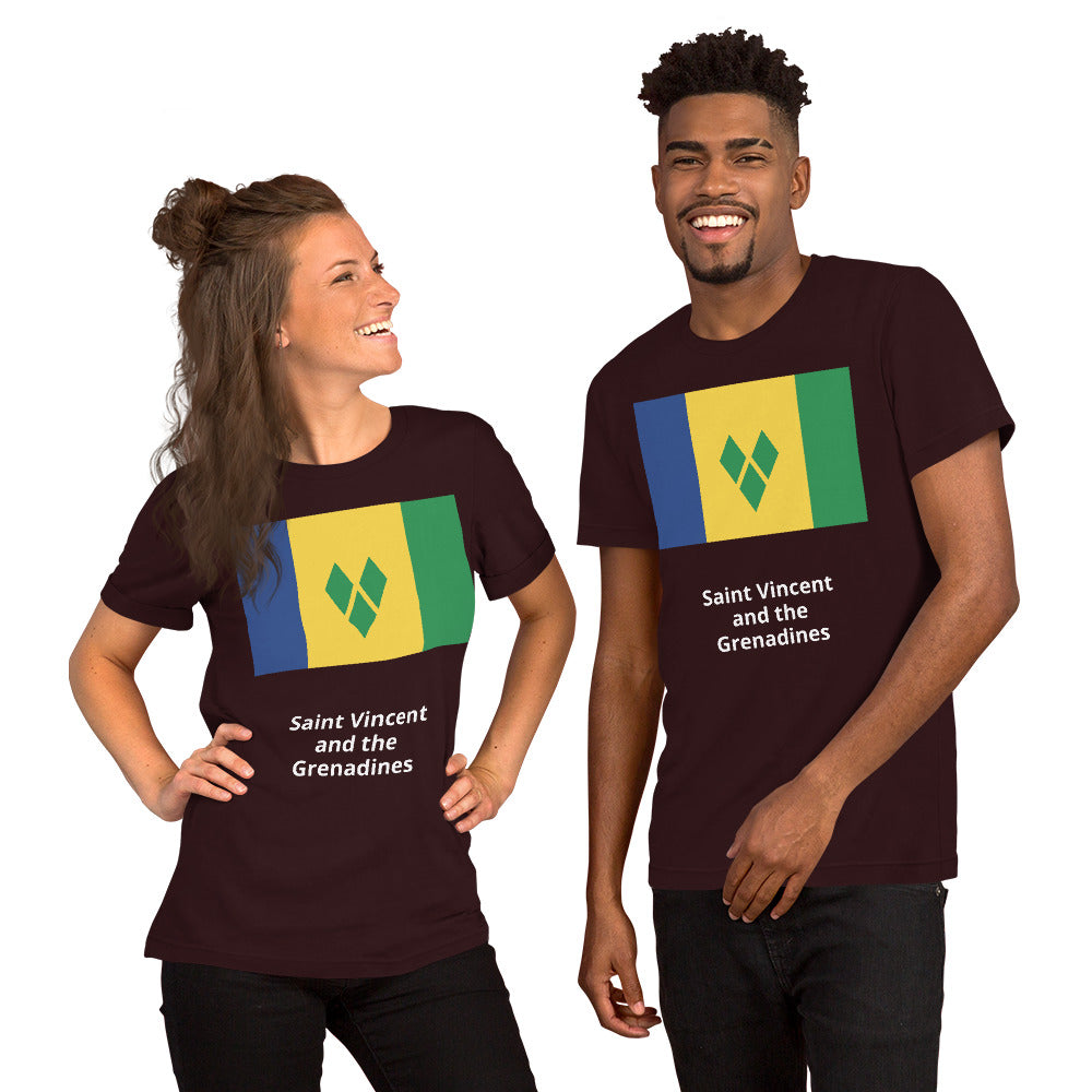 Saint Vincent and the Grenadines flag Unisex t-shirt