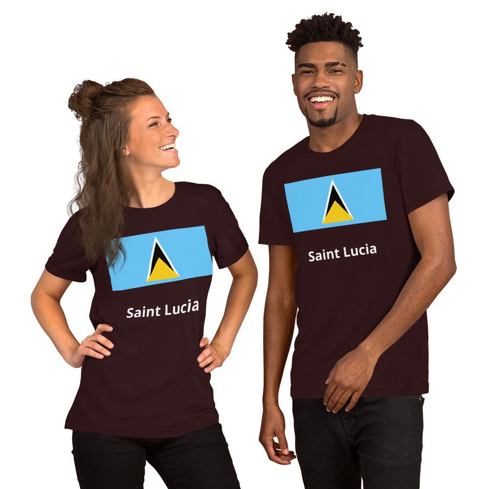 Saint Lucia flag Unisex t-shirt