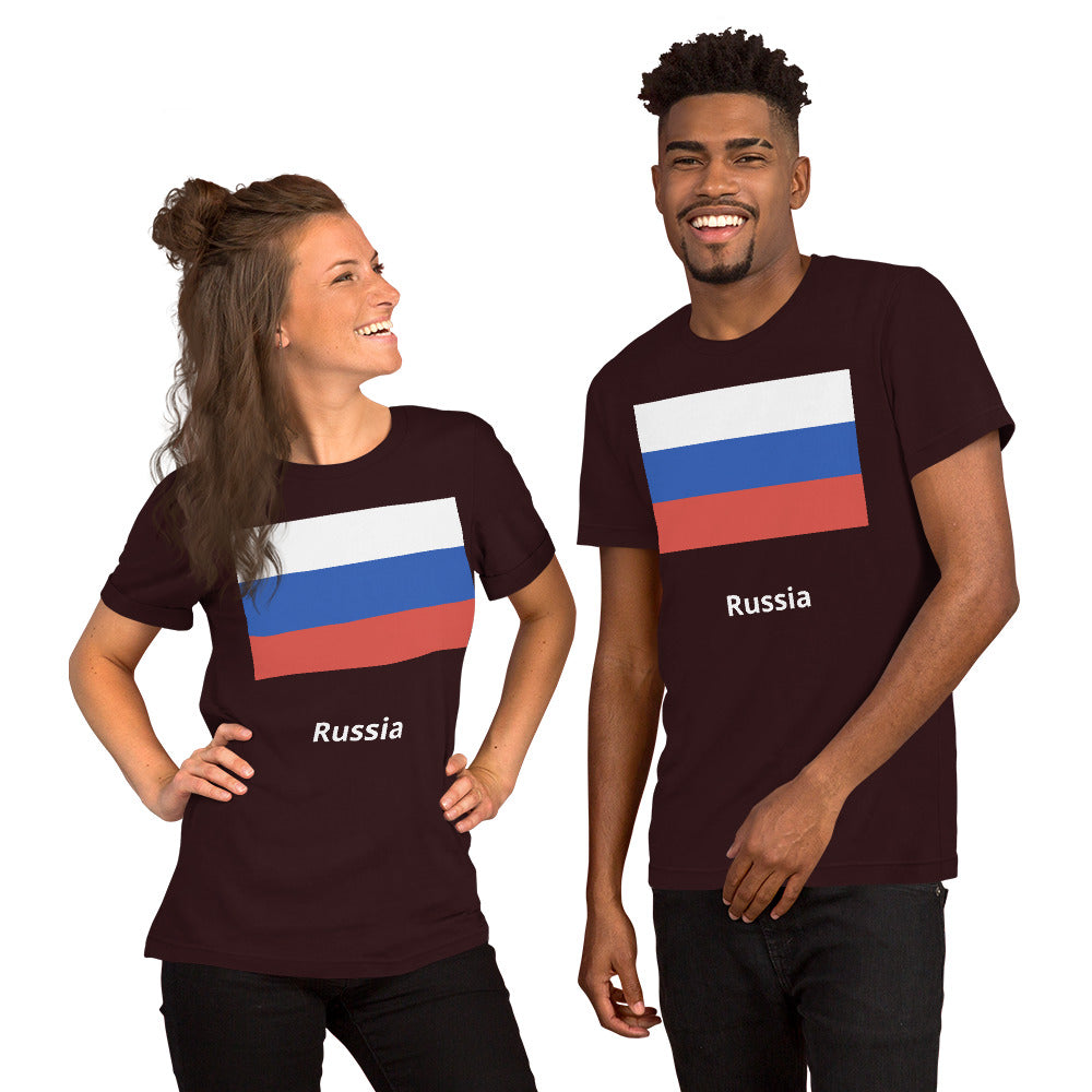 Russia flag Unisex t-shirt