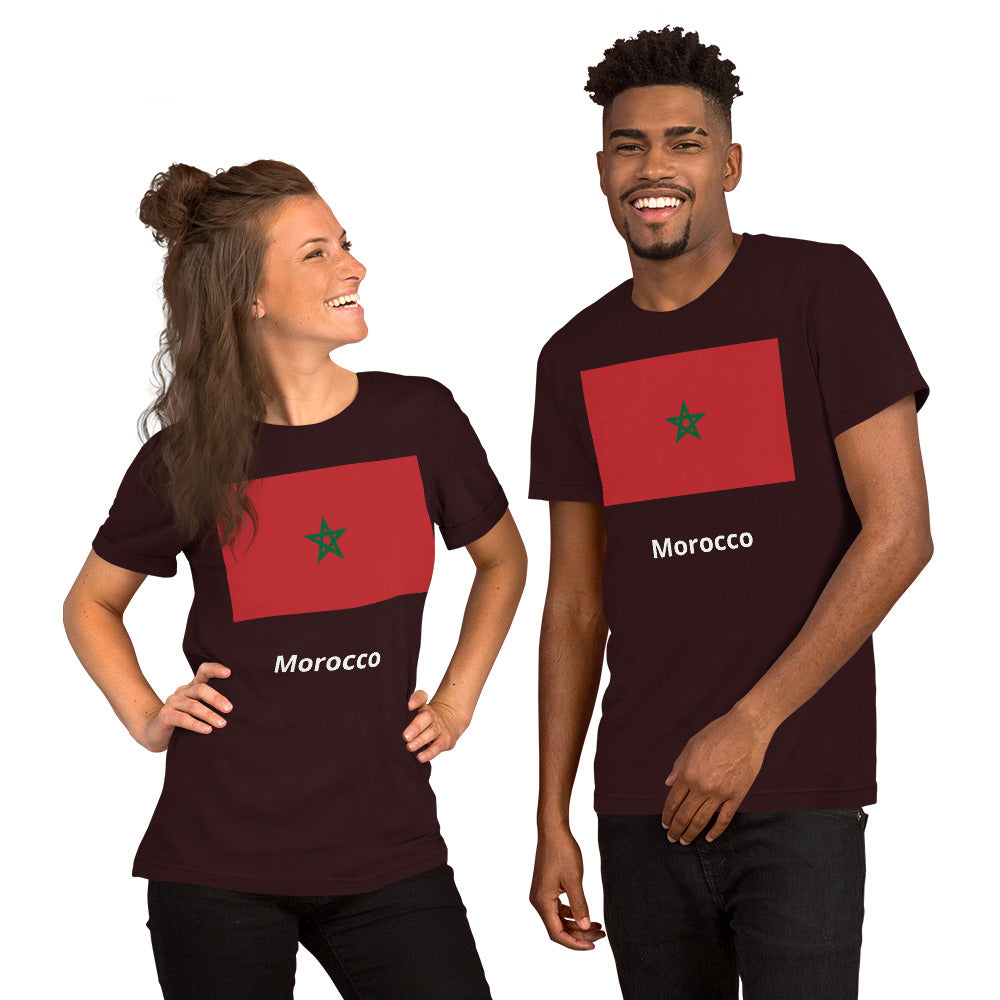 Morocco flag Unisex t-shirt