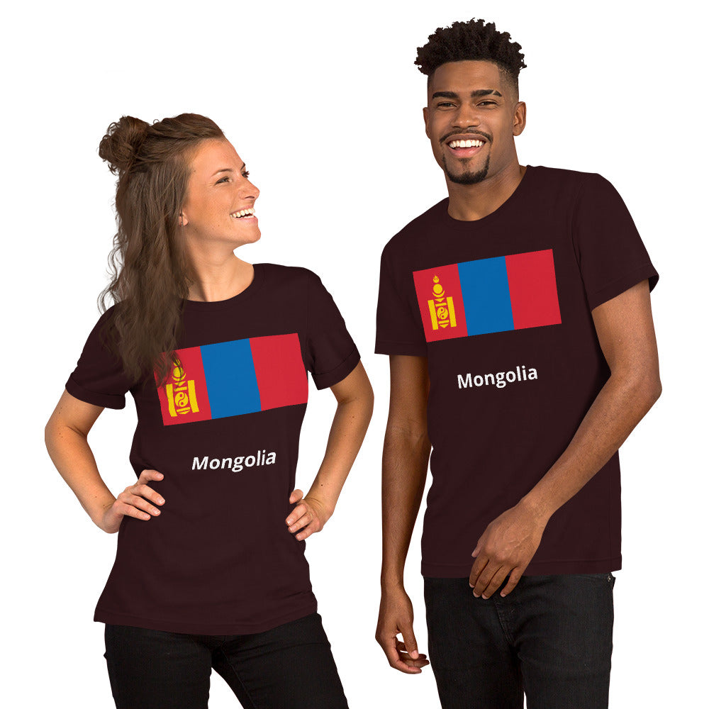 Mongolia flag Unisex t-shirt