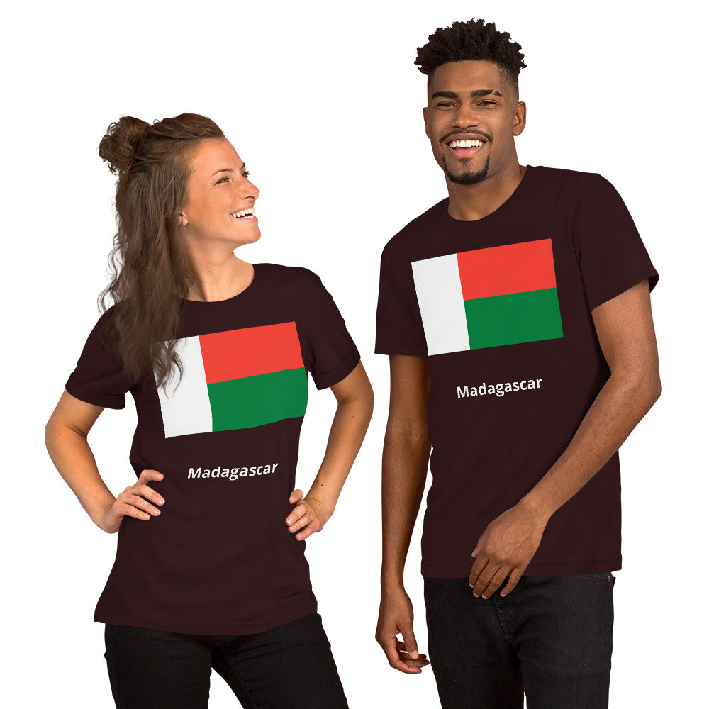 Madagascar flag Unisex t-shirt