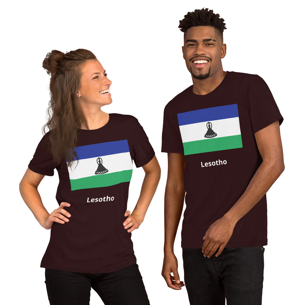 Lesotho flag Unisex t-shirt