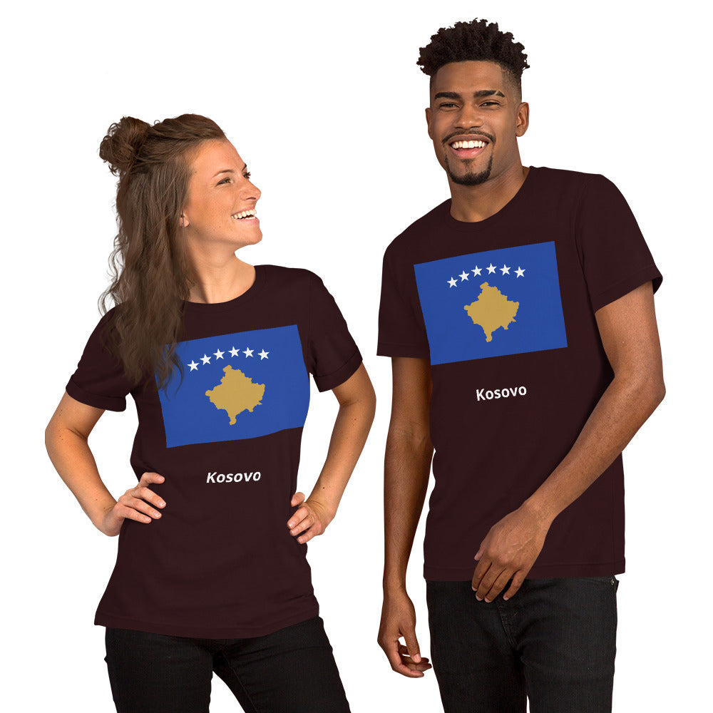 Kosovo flag Unisex t-shirt