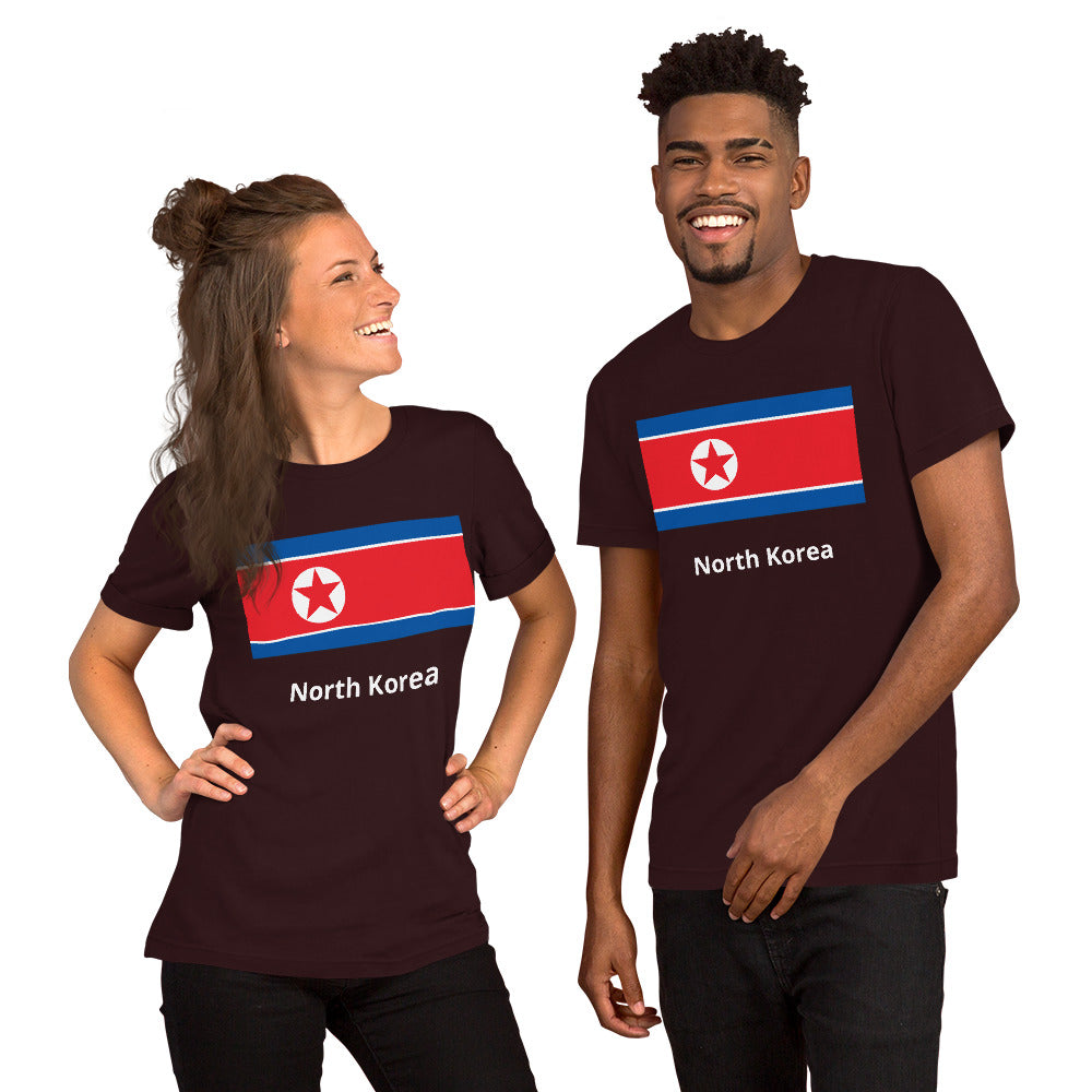 North Korea flag Unisex t-shirt