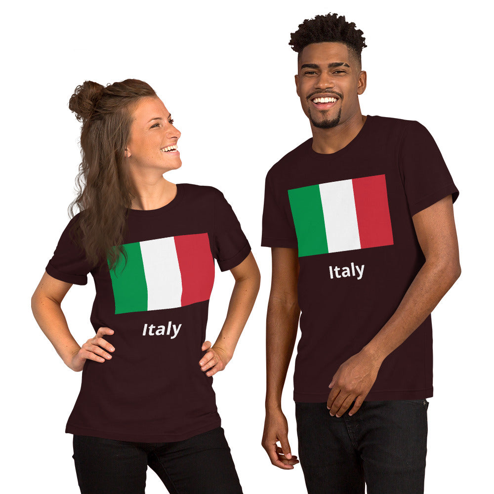 Italy flag Unisex t-shirt