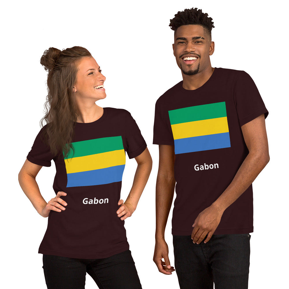 Gabon flag Unisex t-shirt