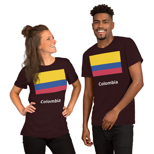 Colombia flag Unisex t-shirt