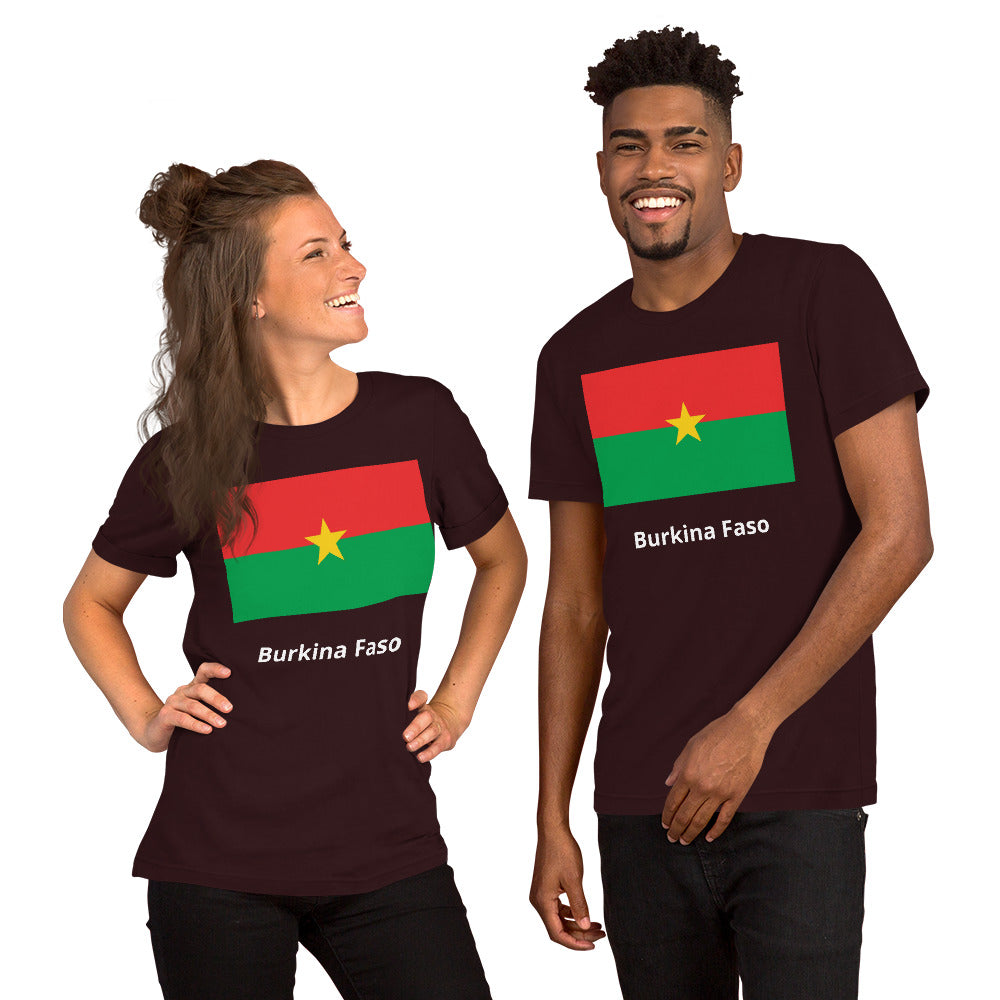 Burkina Faso flag Unisex t-shirt