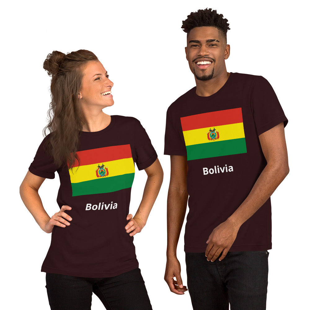 Bolivia flag Unisex t-shirt