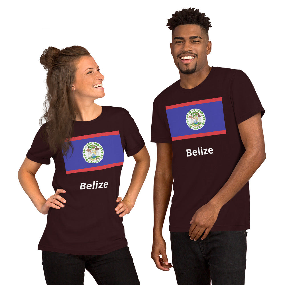 Belize flag Unisex t-shirt