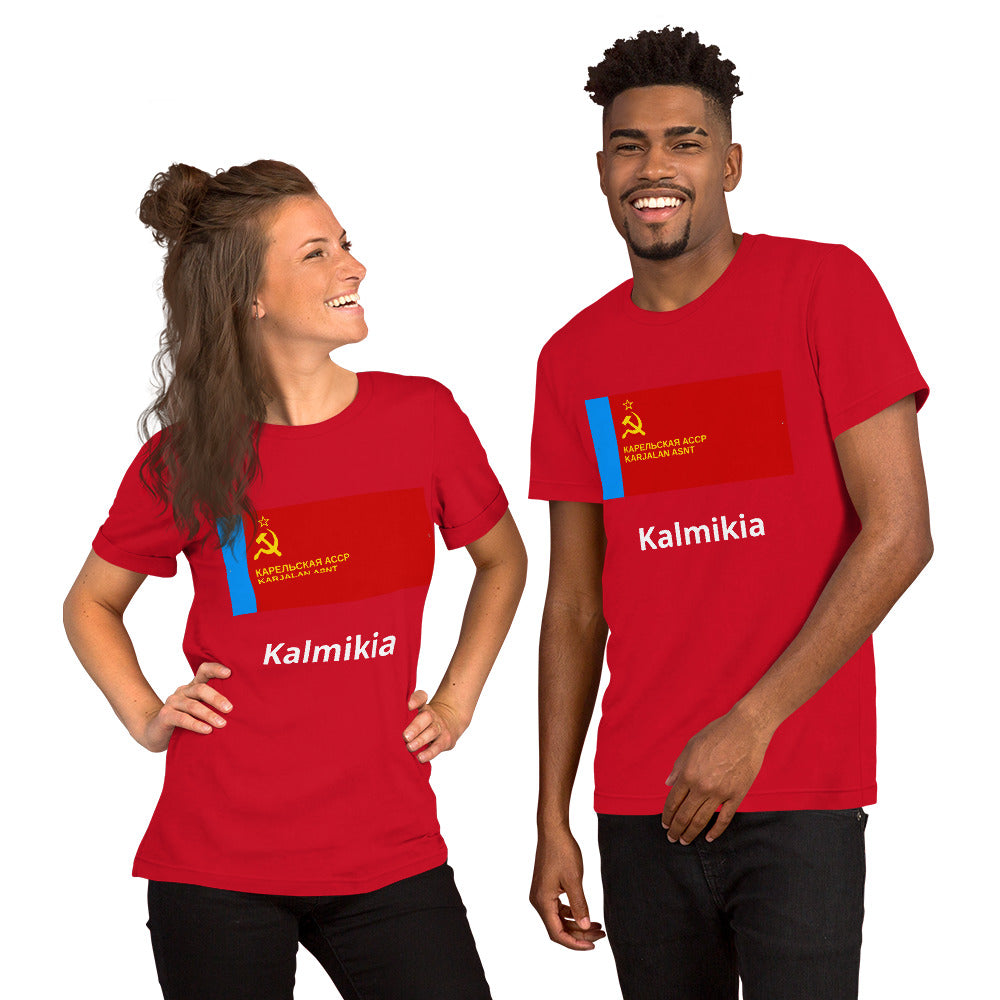 Kalmykia flag Unisex t-shirt