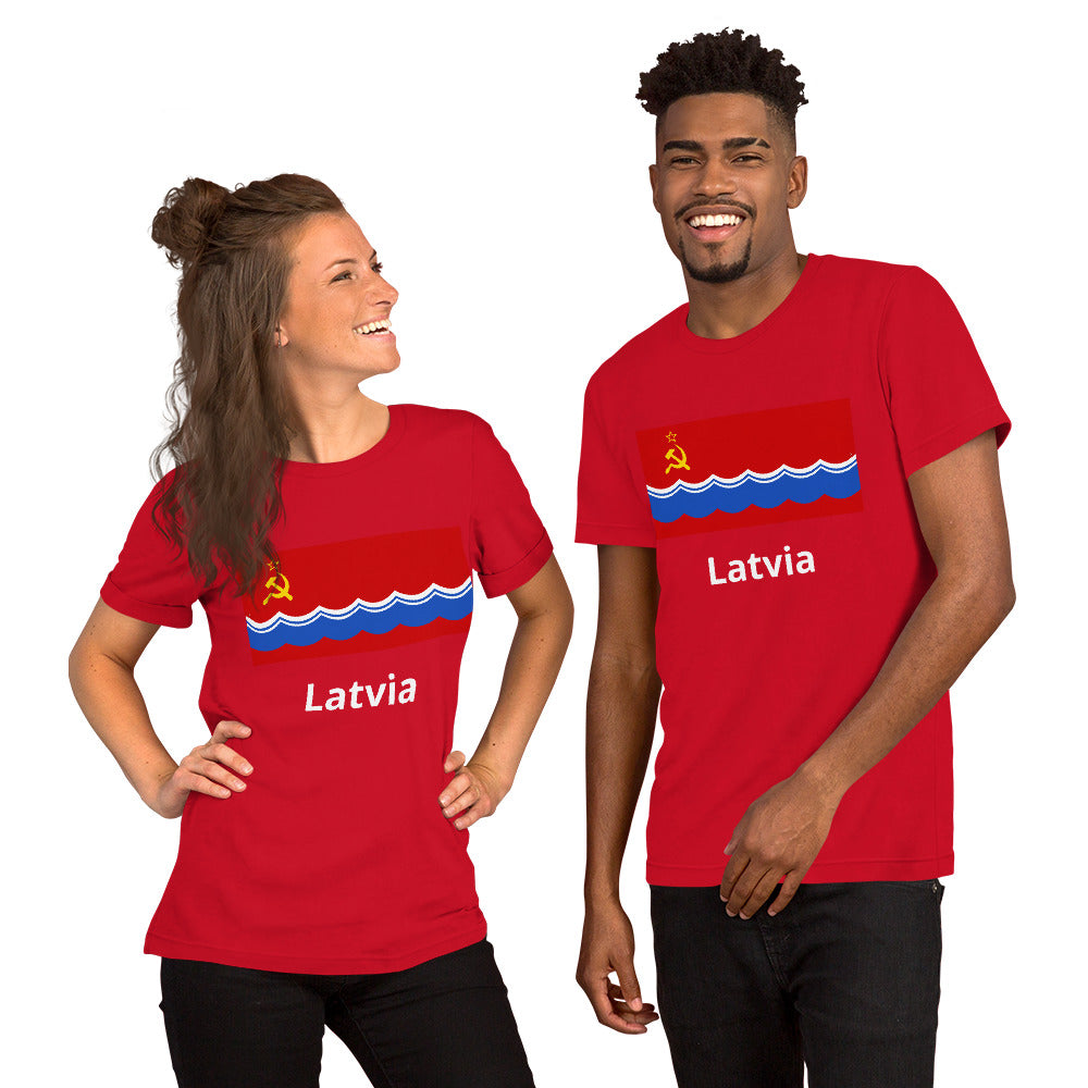 Latvia flag Unisex t-shirt