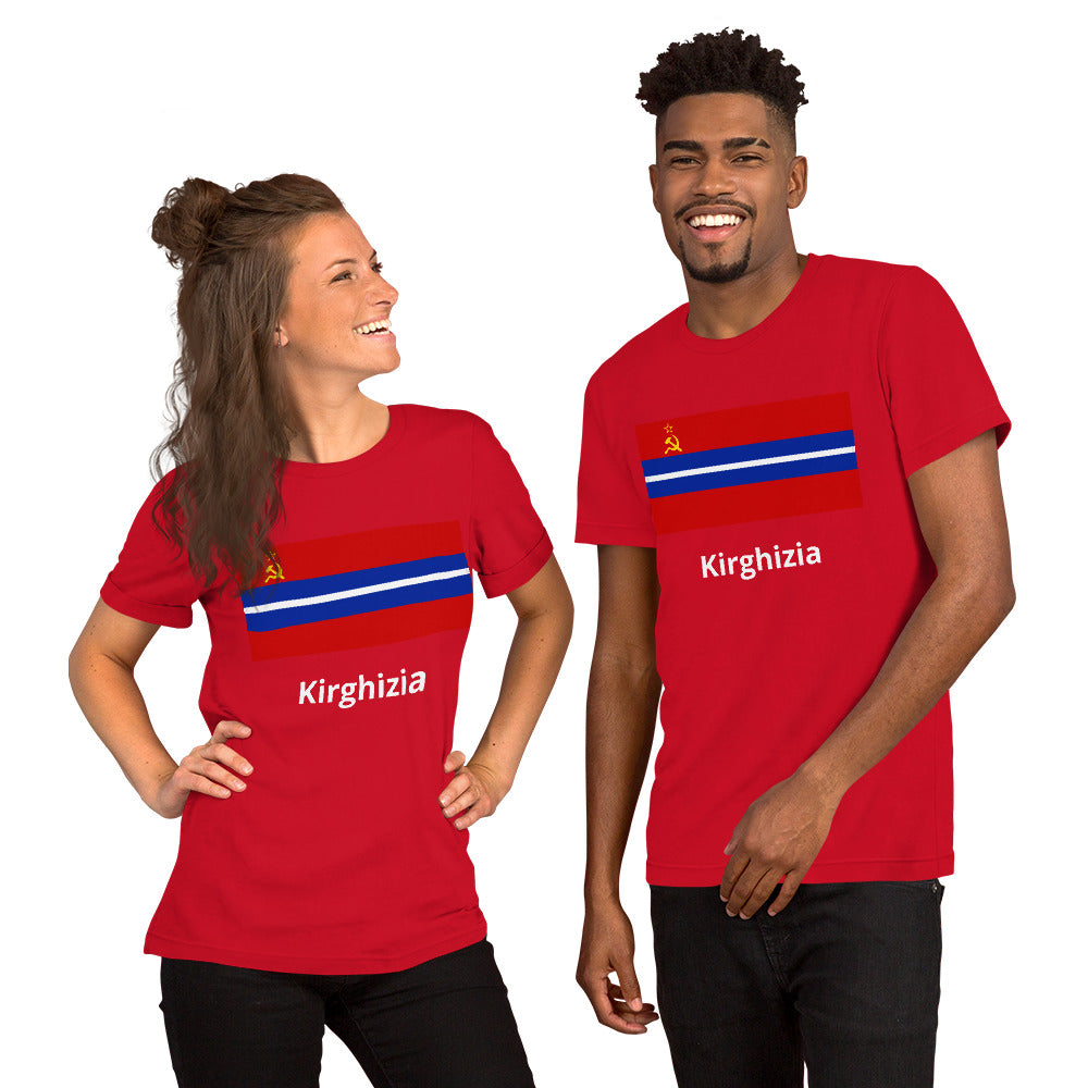 Kirghizia flag Unisex t-shirt