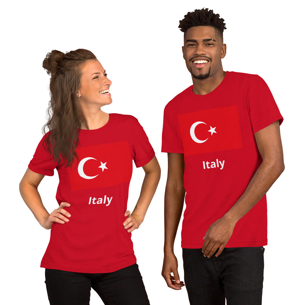 Italy flag Unisex t-shirt