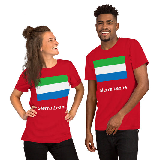 Sierra Leone flag Unisex t-shirt