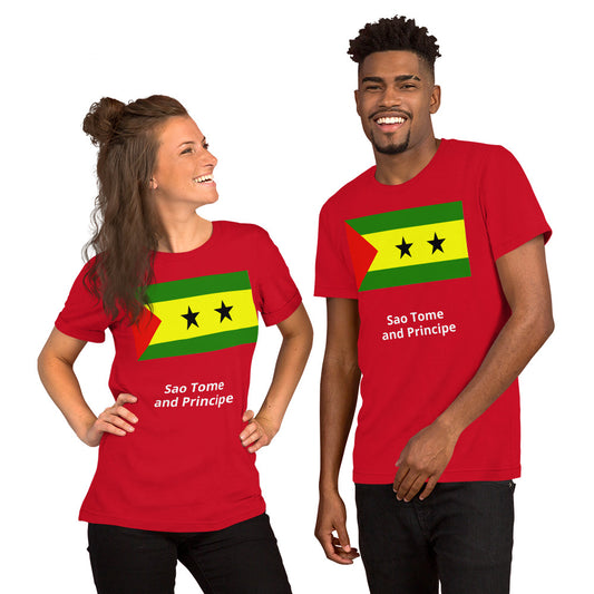 Sao Tome and Principe flag Unisex t-shirt