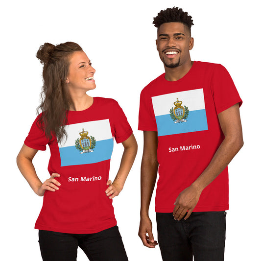 San Marino flag Unisex t-shirt