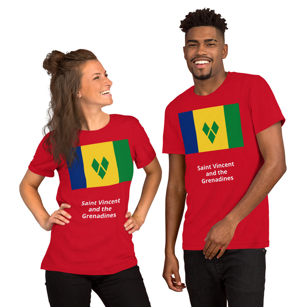 Saint Vincent and the Grenadines flag Unisex t-shirt