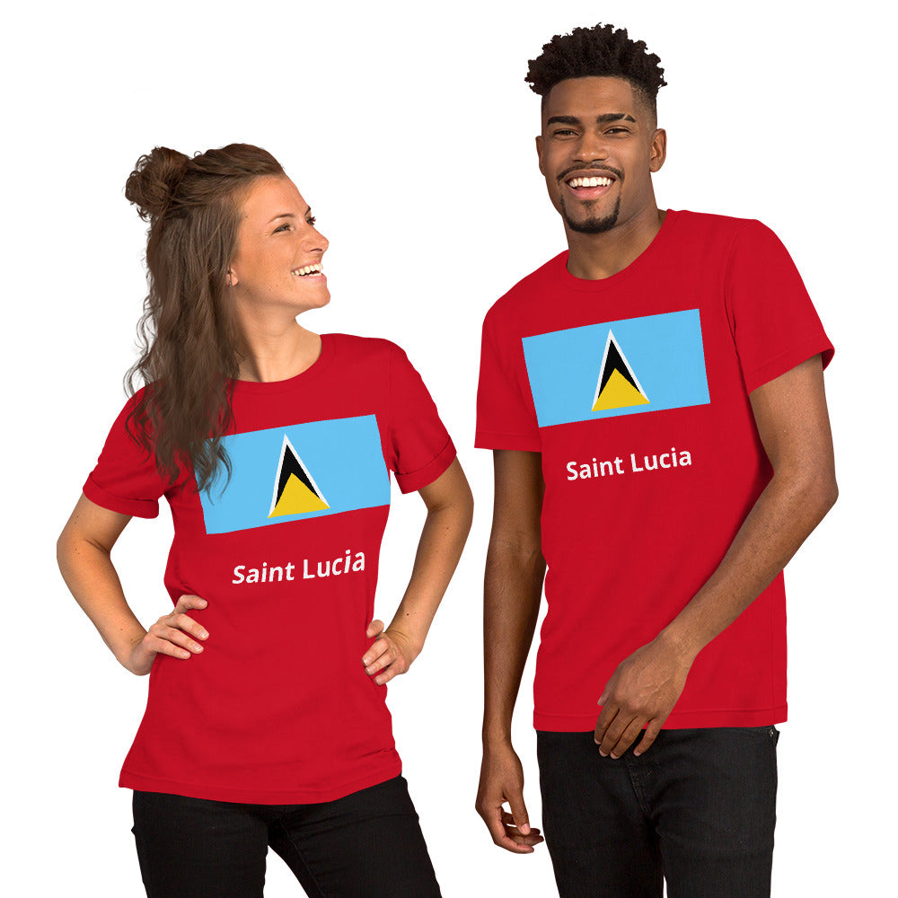 Saint Lucia flag Unisex t-shirt