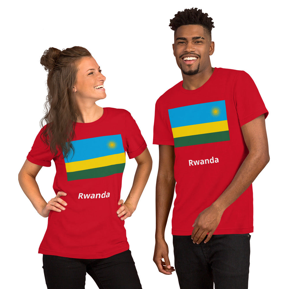 Rwanda flag Unisex t-shirt