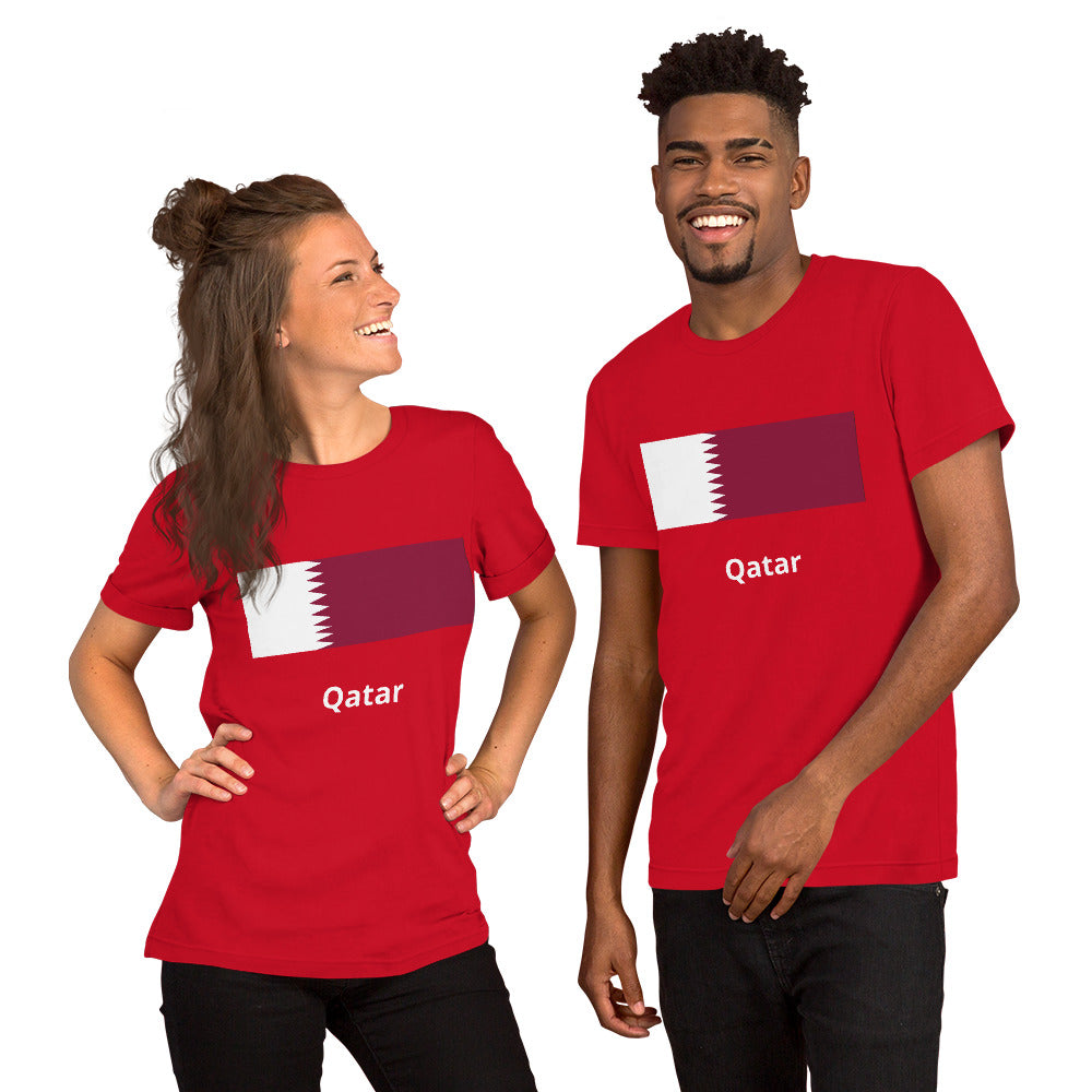 Qatar flag Unisex t-shirt