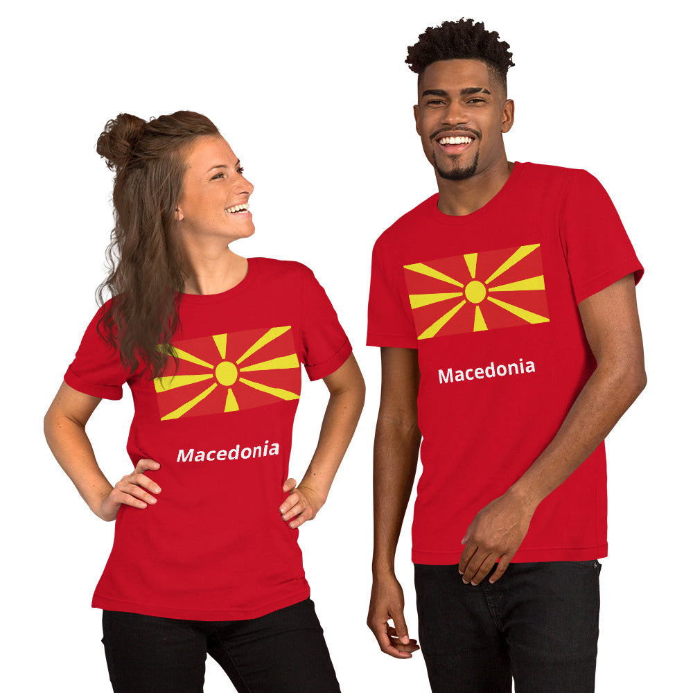 Macedonia flag Unisex t-shirt