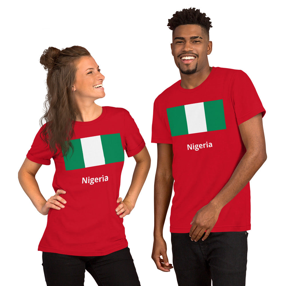 Nigeria flag Unisex t-shirt