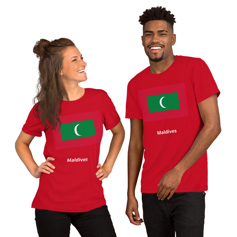 Maldives flag Unisex t-shirt