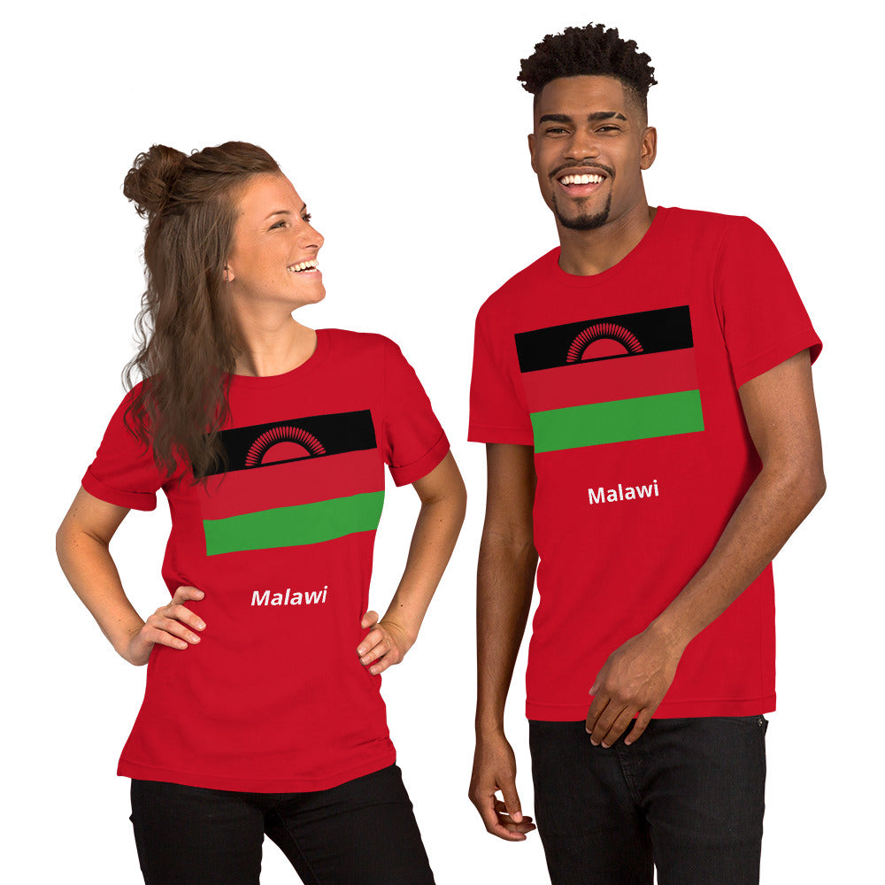 Malawi flag Unisex t-shirt