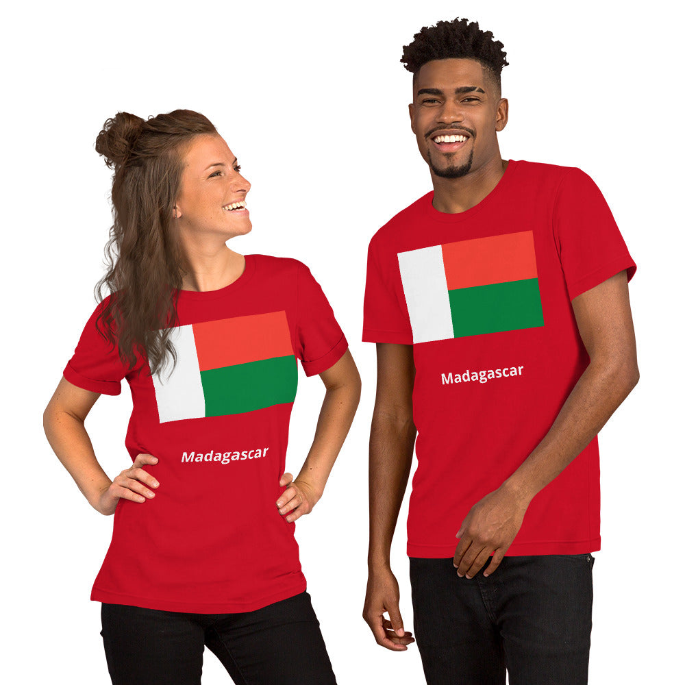 Madagascar flag Unisex t-shirt