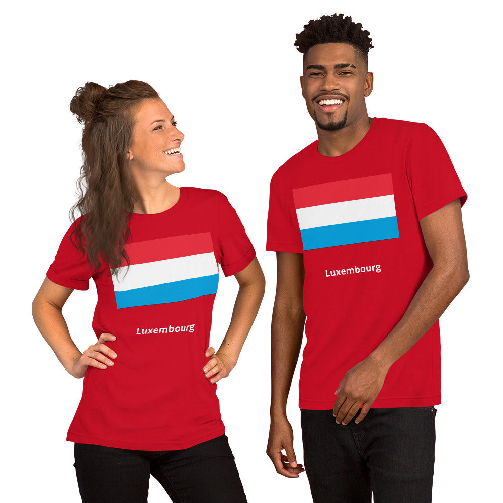 Luxembourg flag Unisex t-shirt