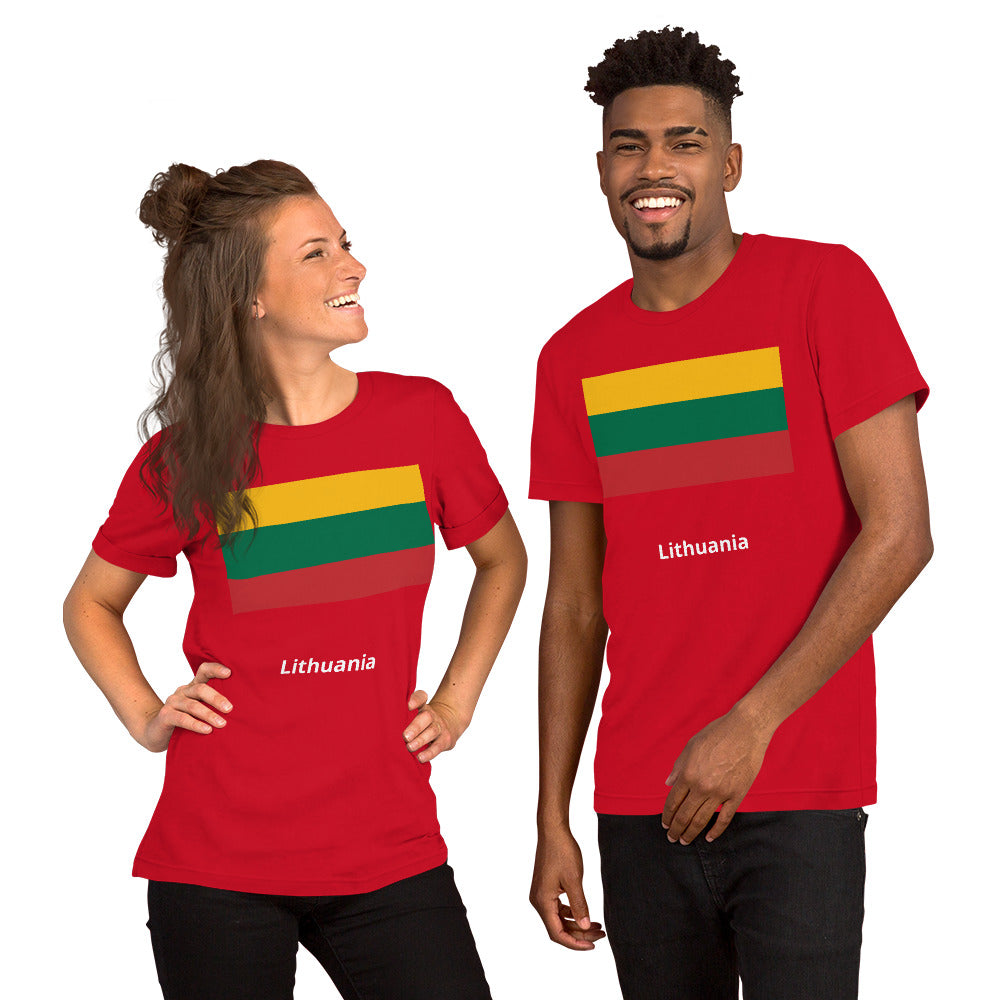 Lithuania flag Unisex t-shirt