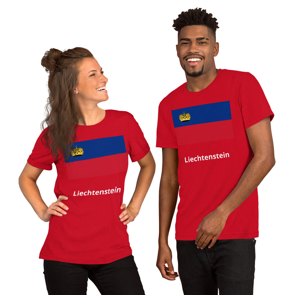 Liechtenstein flag Unisex t-shirt