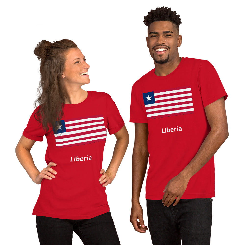 Liberia flag Unisex t-shirt