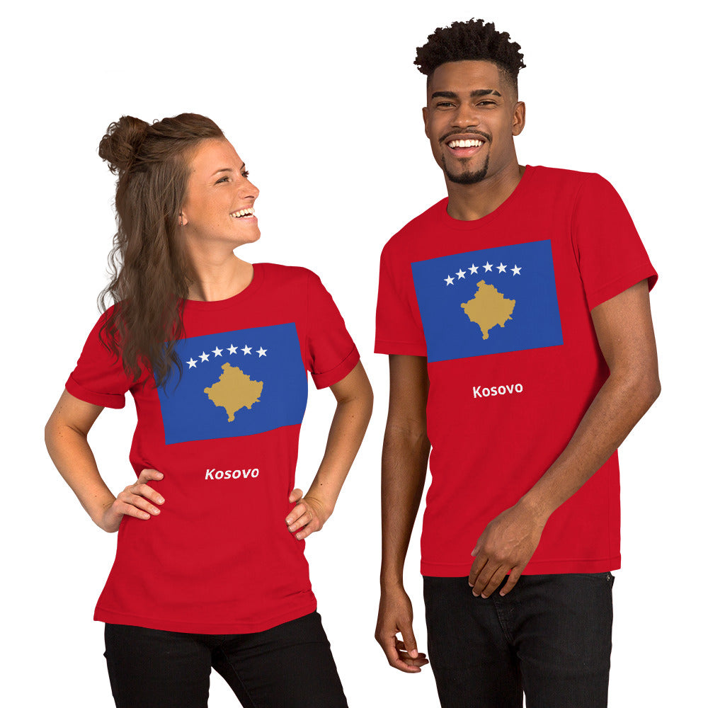 Kosovo flag Unisex t-shirt