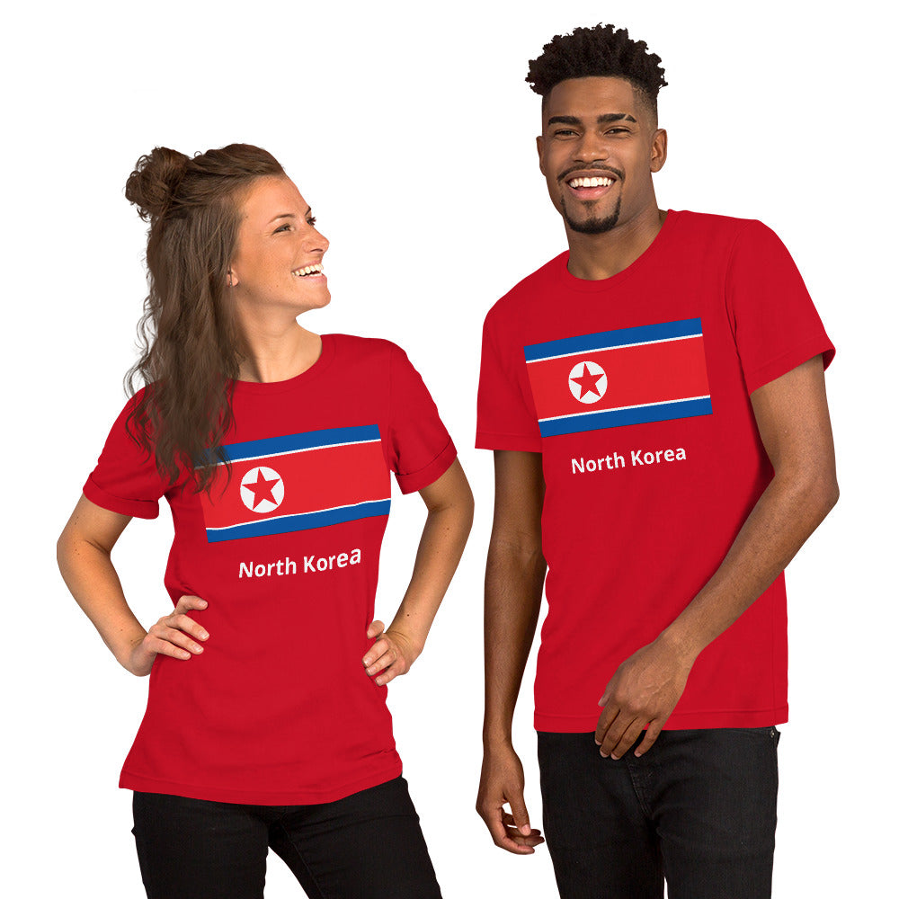 North Korea flag Unisex t-shirt