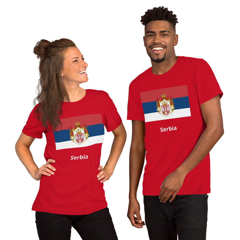 Serbia flag Unisex t-shirt