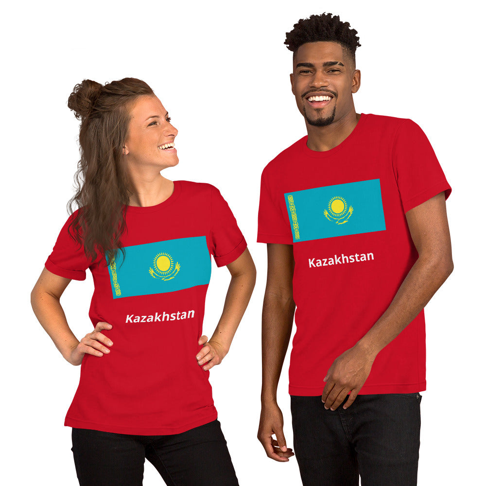 Kazakhstan flag Unisex t-shirt