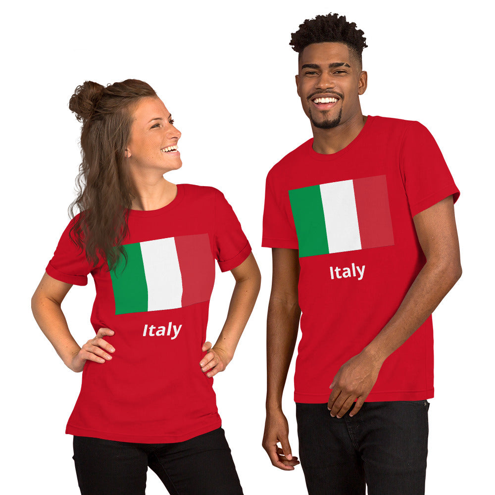 Italy flag Unisex t-shirt