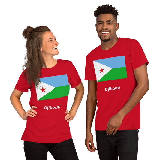Djibouti flag Unisex t-shirt