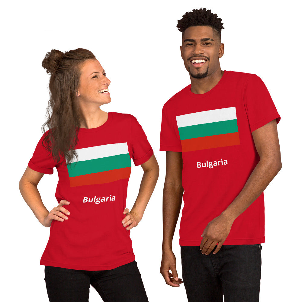 Bulgaria flag Unisex t-shirt