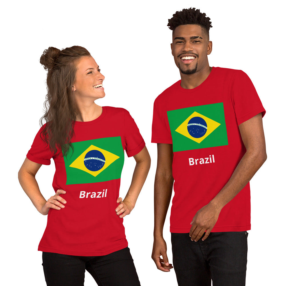 Brazil flag Unisex t-shirt