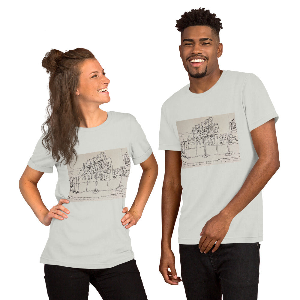 Santa Cruz, CA Wall Unisex t-shirt