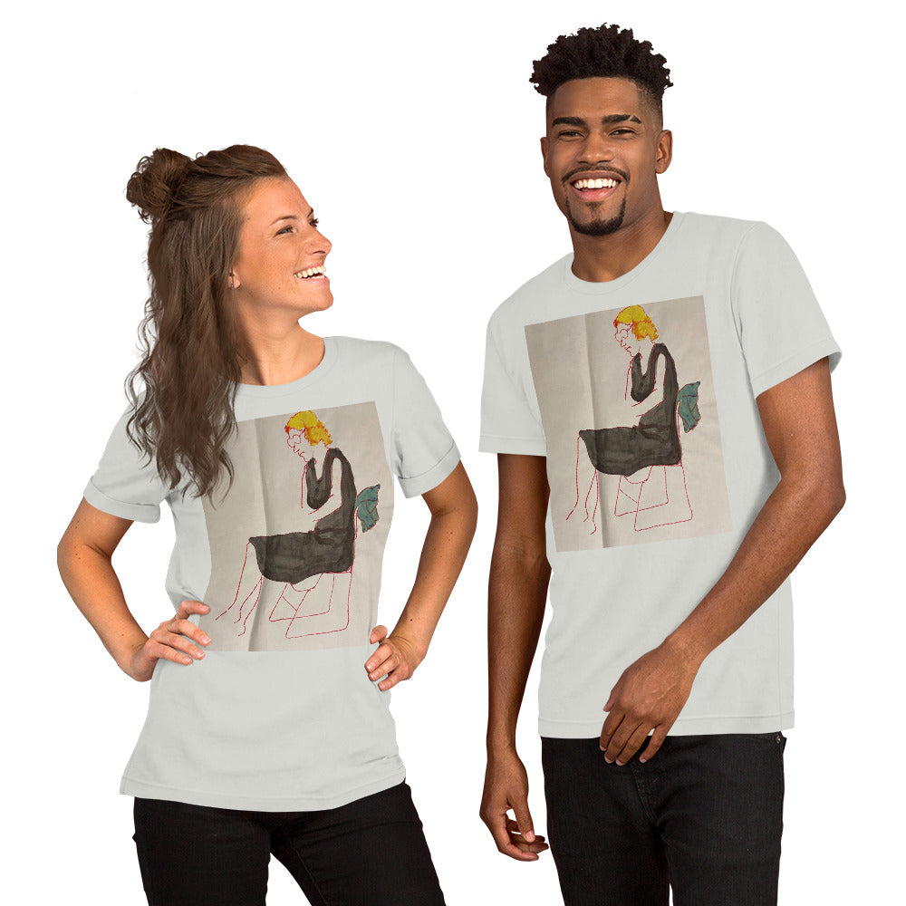 Lady on a Chair Unisex t-shirt