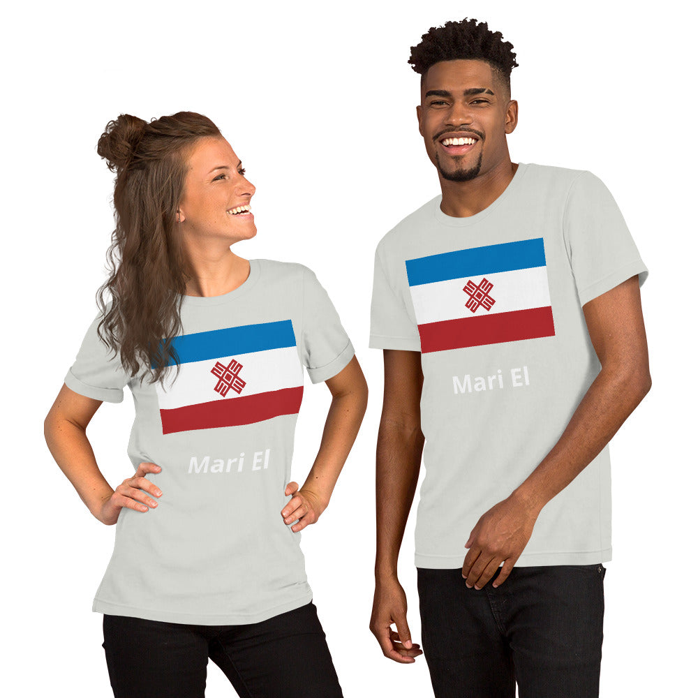 Mari El flag Unisex t-shirt