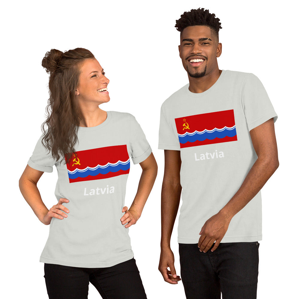 Latvia flag Unisex t-shirt