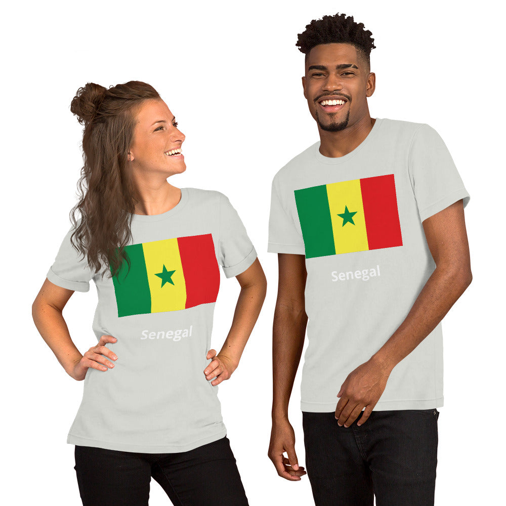 Senegal flag Unisex t-shirt