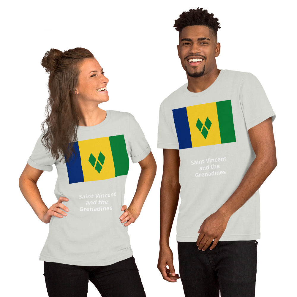 Saint Vincent and the Grenadines flag Unisex t-shirt