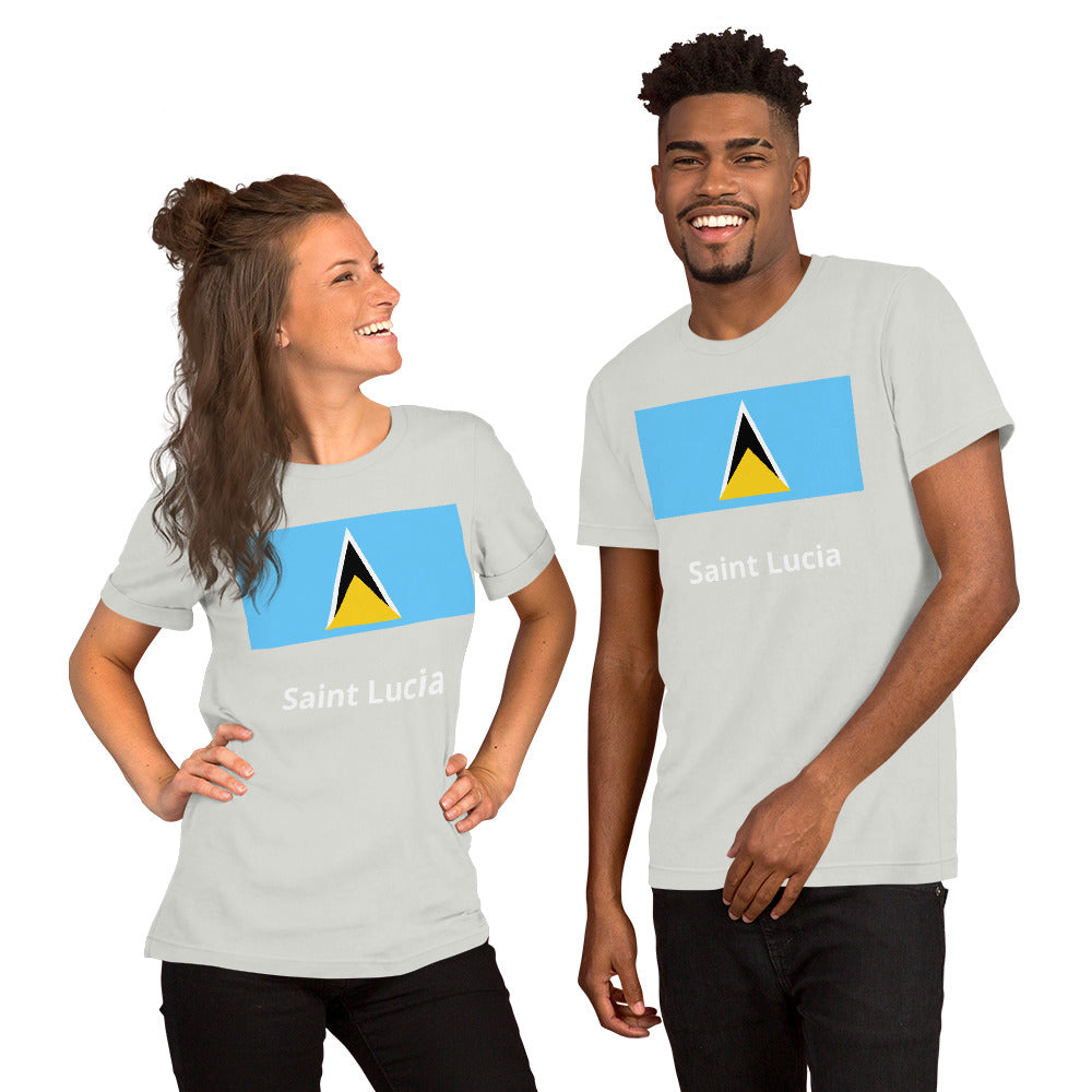 Saint Lucia flag Unisex t-shirt